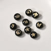 Ceramics Freshwater Shell Doublesided Goldplated Floret Butterfly Moon Star Round Dripping Glue Jewelry Accessories