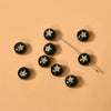 Ceramics Freshwater Shell Doublesided Goldplated Floret Butterfly Moon Star Round Dripping Glue Jewelry Accessories