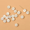 Ceramics Freshwater Shell Doublesided Goldplated Floret Butterfly Moon Star Round Dripping Glue Jewelry Accessories