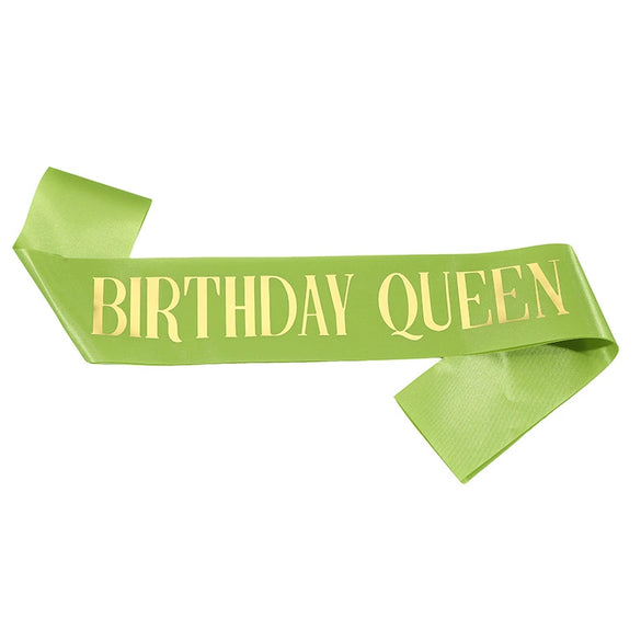 Ceremonial Belt Satin Bronzing Black Gold For Birthday Party