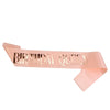 Ceremonial Belt Satin Bronzing Black Gold For Birthday Party