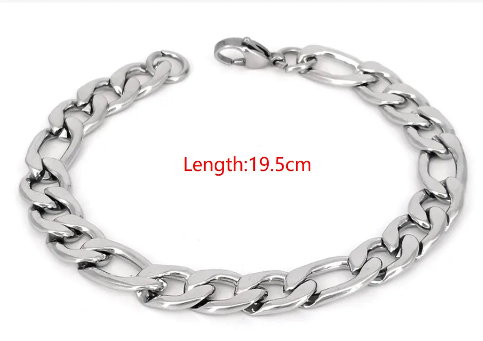 Hip-Hop Geometric 304 Stainless Steel No Inlaid Men'S Bracelets