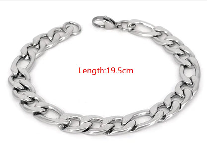 Hip-Hop Geometric 304 Stainless Steel No Inlaid Men'S Bracelets