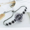 Chalcedony Alloy Round Casual Fashion Women's Bracelet Watch