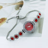 Chalcedony Alloy Round Casual Fashion Women's Bracelet Watch