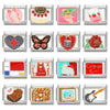 Charms Module Handmade DIY Red And Black Light Luxury Bracelet Creative Personality Italian Bracelet Accessories