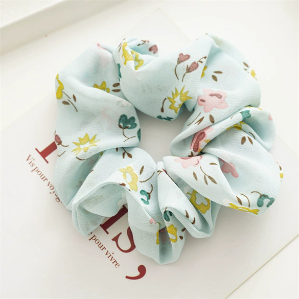 Chiffon Handmade Floral Fresh Women's High Elastic Hair Ring