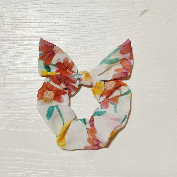 Chiffon Tiedye Handmade Hair Ring Headwear Women's Fresh High Elasticity Hair Accessories