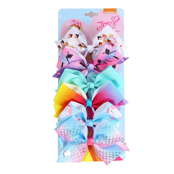 Children Hair Accessories Cloth Silver Cartoon Handmade Doll Plaid Side Clip Bow Tiara