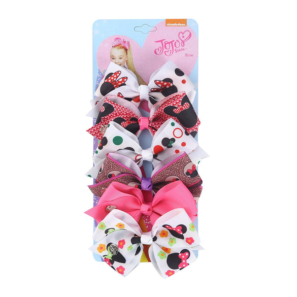 Children Hair Accessories Cloth Silver Cartoon Handmade Doll Plaid Side Clip Bow Tiara