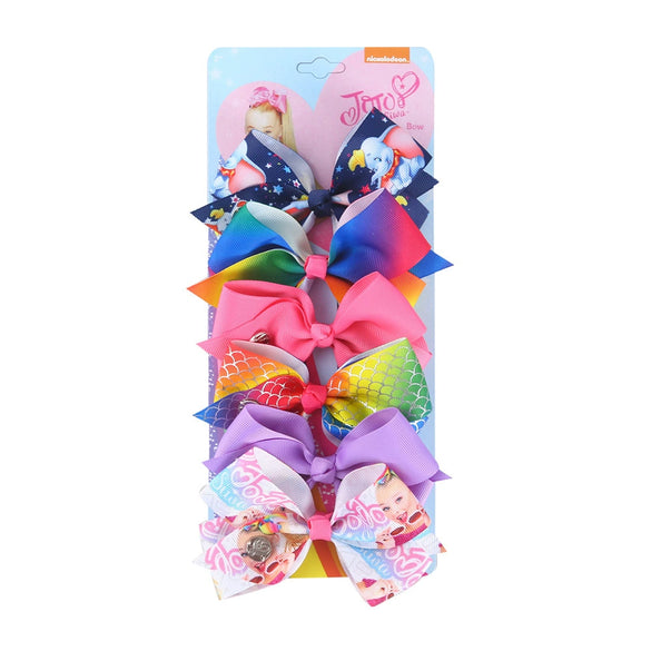 Children Hair Accessories Cloth Silver Cartoon Handmade Doll Plaid Side Clip Bow Tiara