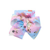 Children Hair Accessories Retro Handmade Unicorn Plaid Cloth Hair Clip