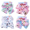 Children Hair Accessories Retro Handmade Unicorn Plaid Cloth Hair Clip