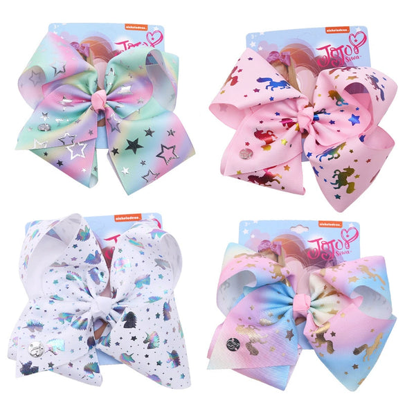 Children Hair Accessories Retro Handmade Unicorn Plaid Cloth Hair Clip