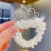 Children Pearl Handmade Crown Hair Band Hair Accessories