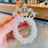 Children Pearl Handmade Crown Hair Band Hair Accessories