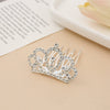 Children Princess Rhinestone Alloy Geometric Crown Comb Hair Accessories