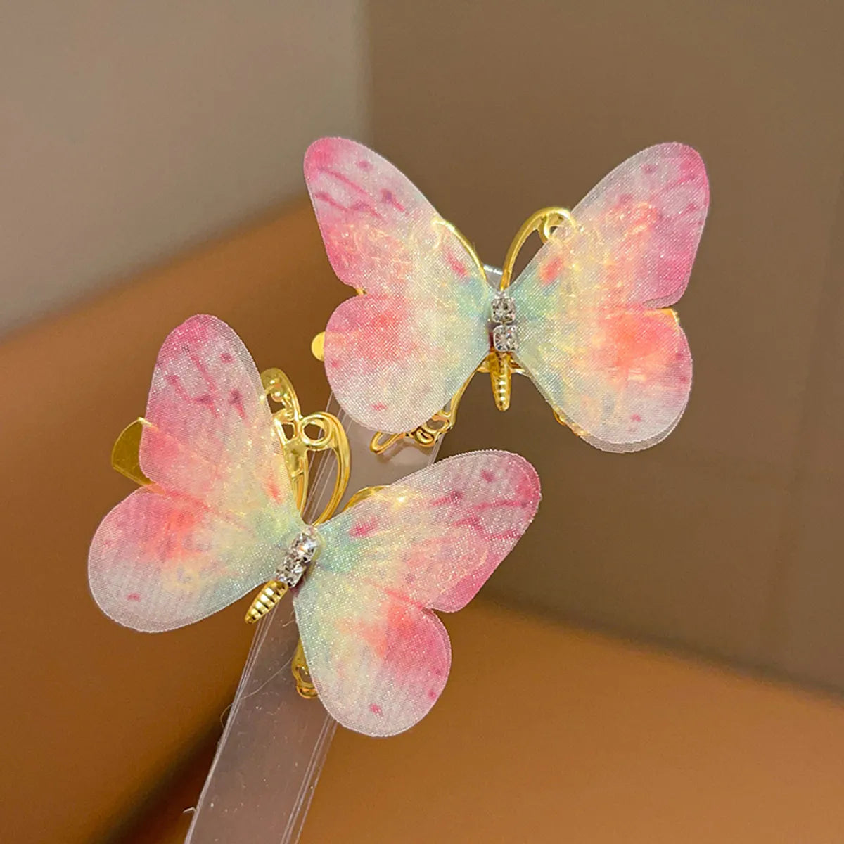 Children'S Antique Hairpin Hanfu Headwear Little Girl Baby'S Movable Butterfly Hair Accessories Xianmei Side Clip Duckbill Clip