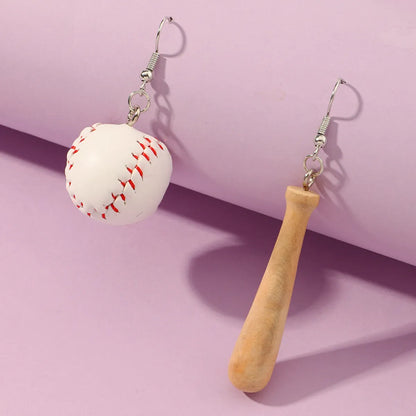 Children's Baseball Dinosaur Cloud Milk Tea Funny Earrings