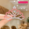 Children'S Crown Hairpin Baby Hair Comb Princess Crown Headdress Little Girl Birthday Rhinestone Crown Comb Hair Accessories