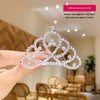 Children'S Crown Hairpin Baby Hair Comb Princess Crown Headdress Little Girl Birthday Rhinestone Crown Comb Hair Accessories