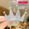 Children'S Crown Hairpin Baby Hair Comb Princess Crown Headdress Little Girl Birthday Rhinestone Crown Comb Hair Accessories