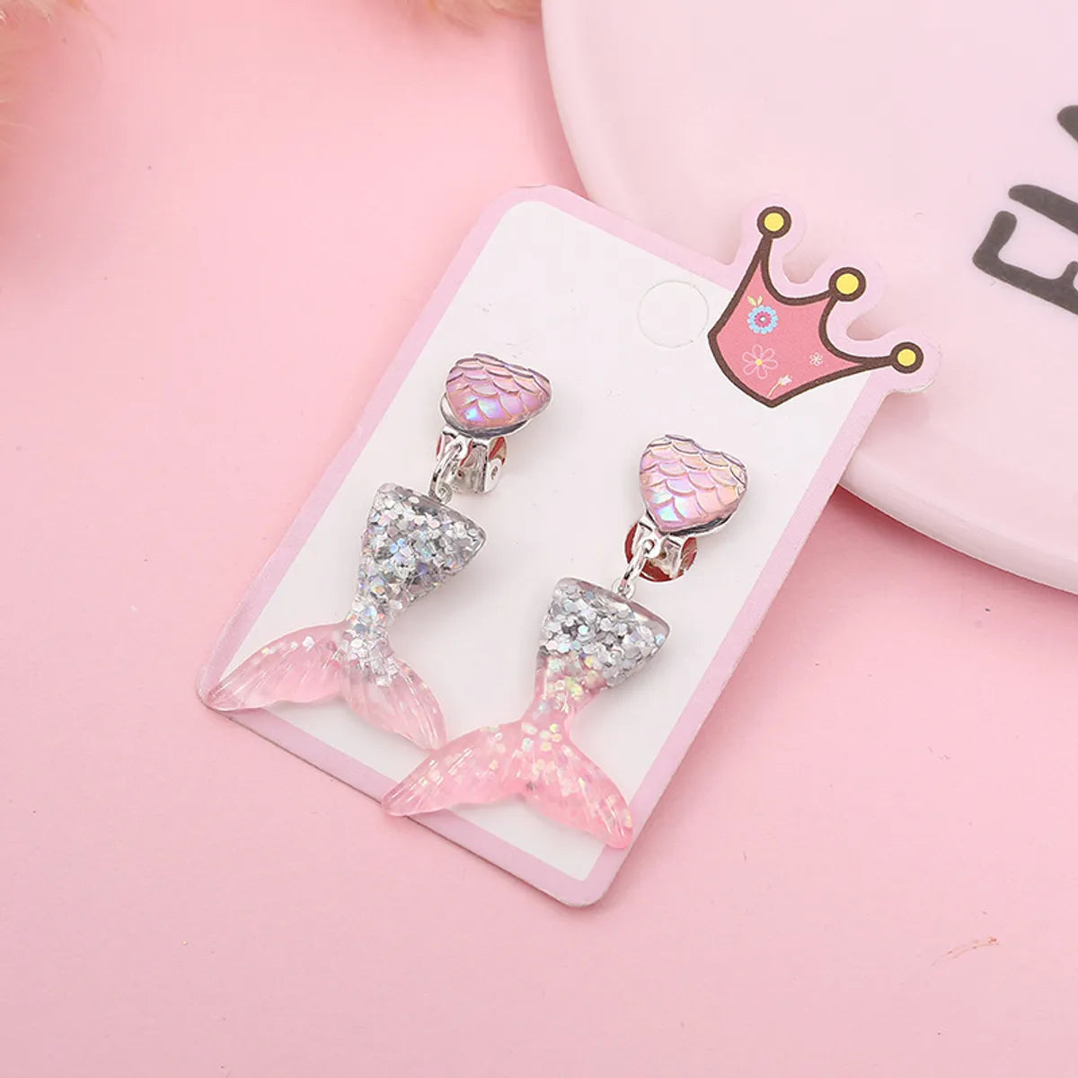 Children'S Ear Clips Ocean Princess Children'S Baby Earrings Wild Earrings