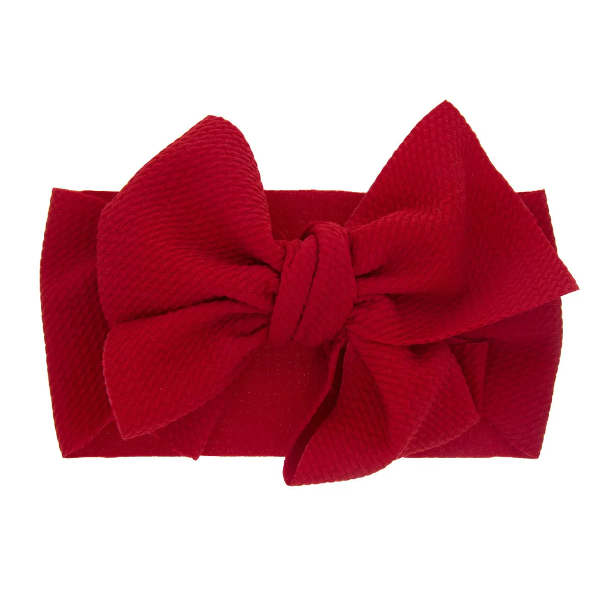 Children'S Elastic Newborn Solid Color Bow Headband Baby Rabbit Ears Widened Headband