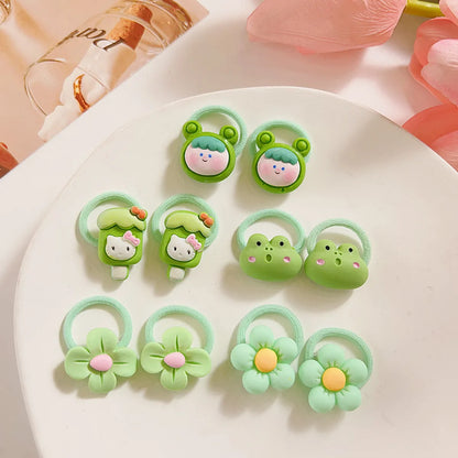 Children'S Hair Accessories Cute Hair Rope Summer New Small Rubber Band Baby Hair Ring Hair Volume Less Thumb Ring Hair Rope Wholesale