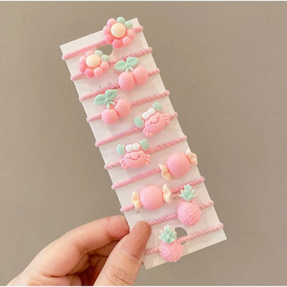 Children'S Hair Accessories Cute Hair Rope Summer New Small Rubber Band Baby Hair Ring Hair Volume Less Thumb Ring Hair Rope Wholesale