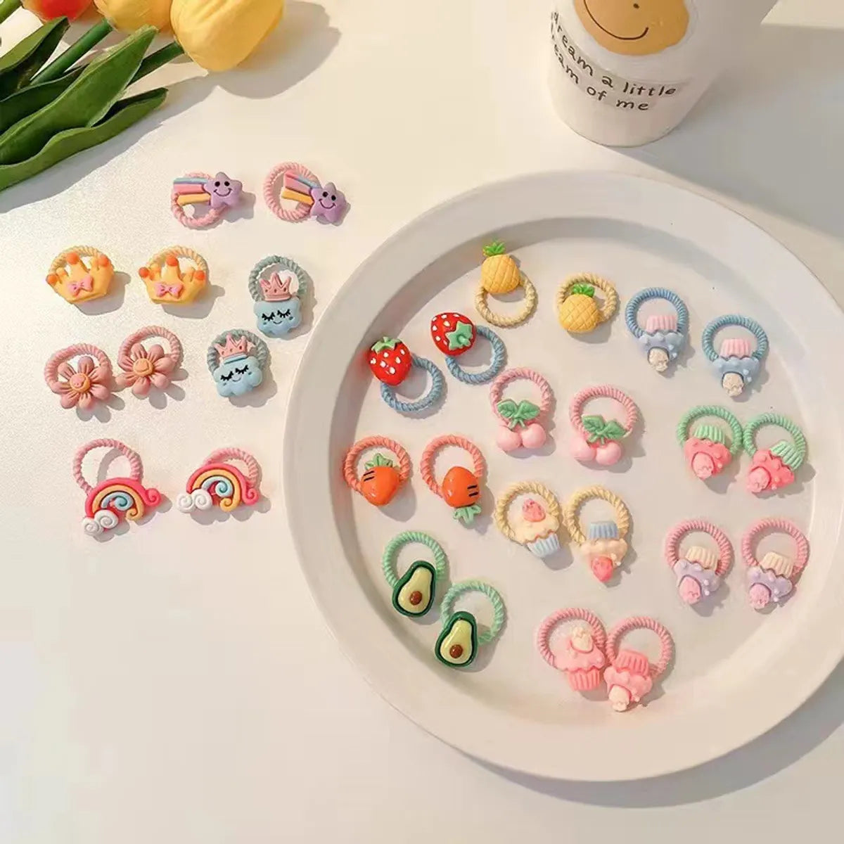 Children'S Hair Accessories Cute Hair Rope Summer New Small Rubber Band Baby Hair Ring Hair Volume Less Thumb Ring Hair Rope Wholesale