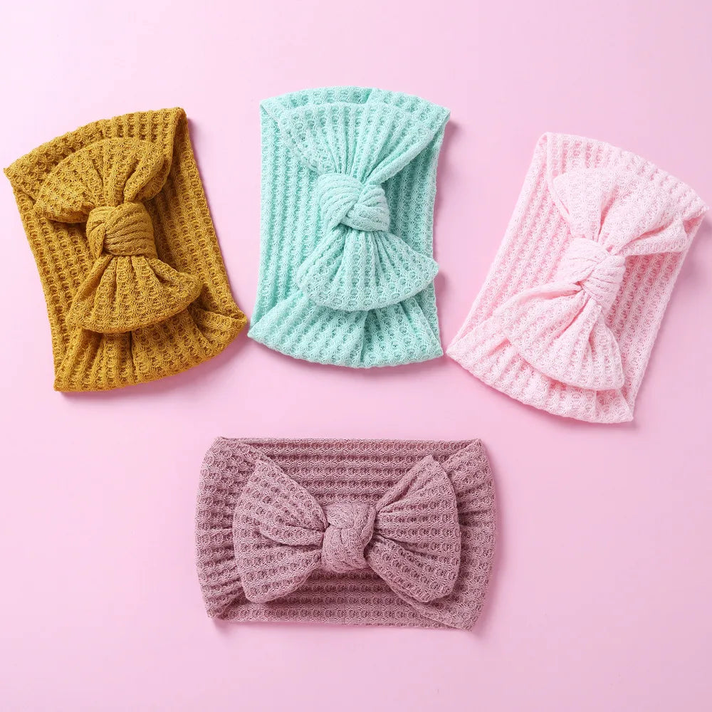 Children'S Hair Accessories New Knitted Fabric Wide Baby Headbands