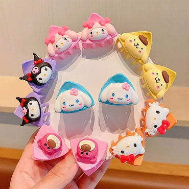 Children'S  Cartoon Cat Ears Small Scratch Clip Cute Baby Does Not Hurt Hair Broken Hairpin Princess Bangs Clip Hair Accessories