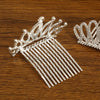 Children's Alloy Silver Plated Rhinestone Crown Hair Accessories Jewelry