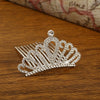 Children's Alloy Silver Plated Rhinestone Crown Hair Accessories Jewelry