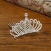 Children's Alloy Silver Plated Rhinestone Crown Hair Accessories Jewelry
