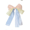 Children's Bow Hairpin Sweet Princess Color Contrast Cloth Handmade Yarn Ribbon Headwear Girls' Hair Accessories