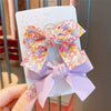 Children's Cloth Floral Bow Handmade Hair Clip Accessories