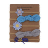 Children's Cloth Flower Bow High Elastic Hairband Set Natural Style Baby Headband Hair Accessories