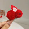 Children's Cloth Rabbit Duckbill Clip Handmade Cartoon Hairpin