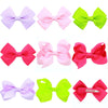 Children's Cloth Solid Color Bow Handmade Hair Clip Accessories