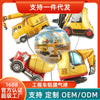 Children's Construction Vehicle Round Aluminum Foil Balloon Party Decoration For Birthday Celebrations And Events