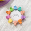Children's Cute Mini Flower Crown Grip Hair Clip Colorful Cartoon Plastic Resin Hairpin For Baby Bangs And Broken Hair