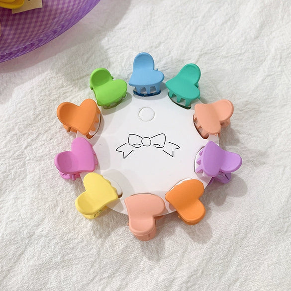 Children's Cute Mini Flower Crown Grip Hair Clip Colorful Cartoon Plastic Resin Hairpin For Baby Bangs And Broken Hair