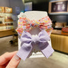 Children's Fabric Bow And Floral Duckbill Hair Clip Cute Princess Style Side Hairpin For Little Girls