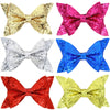 Children's Four Seasons Sequin Cloth Handmade Flower Solid Color Hairpin Big Bow Side Clip Headdress