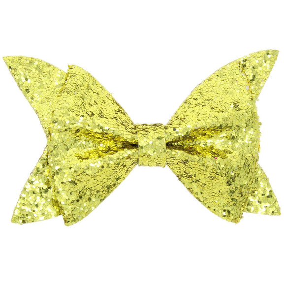 Children's Four Seasons Sequin Cloth Handmade Flower Solid Color Hairpin Big Bow Side Clip Headdress