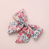 Children's Hairpin Handmade Cotton And Linen Plaid Bow Hair Accessory