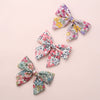 Children's Hairpin Handmade Cotton And Linen Plaid Bow Hair Accessory