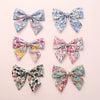 Children's Hairpin Handmade Cotton And Linen Plaid Bow Hair Accessory